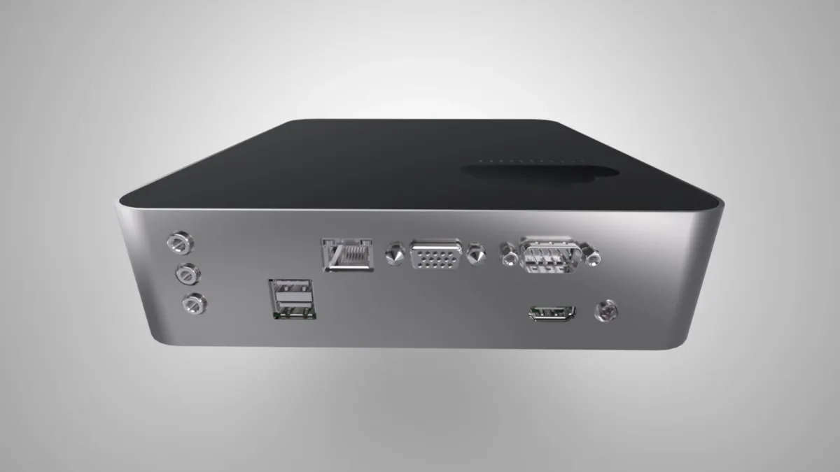 The rear panel of the Baadal device